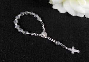 1780 Jenly Favors 5" 6MM Round Beads Rosary Pink Beads